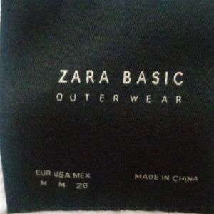 Zara basics cropped white jacket